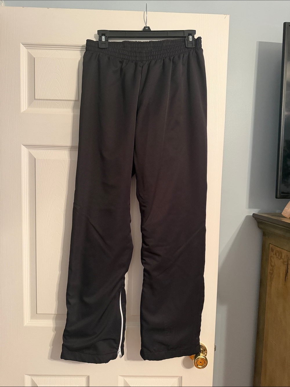 Varsity Black Athletic Cheer Pants with Zip Ankles